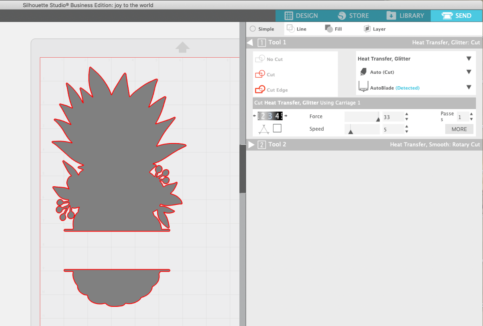 Inkjet Printable HTV on Glitter HTV Silhouette Tutorial Silhouette