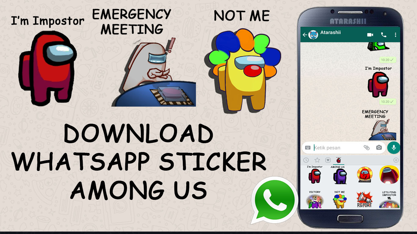 Download  Stiker  Whatsapp AMONG US