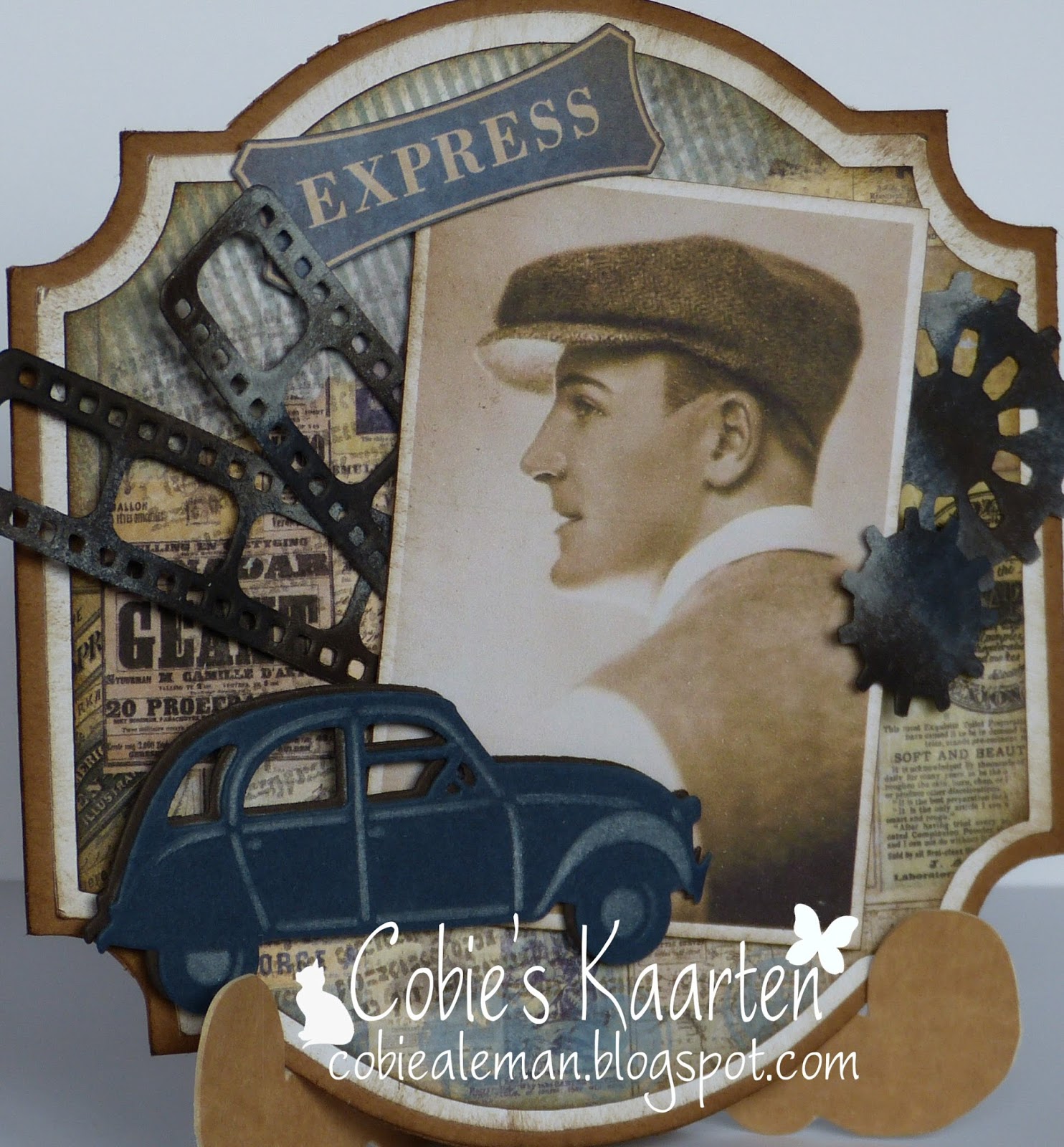 Ongekend Cobie's kaarten: Vintage mannen kaart MB-01
