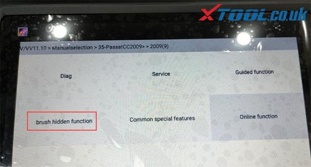 xtool brush hidden function