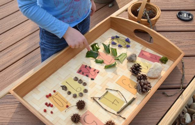 Let your children make a beautiful numbered nature tray. This activity will get your preschool kids outside to help with basic math skills like numeral recognition, counting, and one-to-one correspondence. Perfect idea for kinesthetic learners.