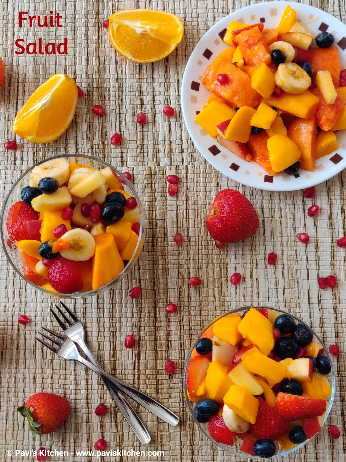 Indian fruit salad recipe Tropical fruit salad with honey lime dressing