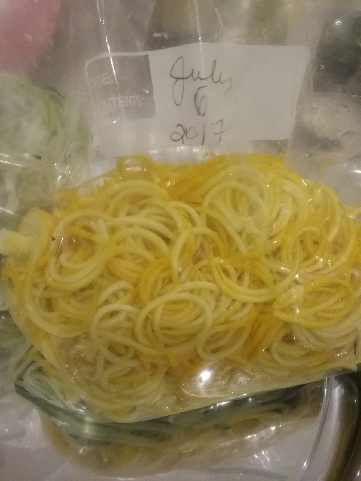 Gluten Free AZ How to Freeze Spiralized Zucchini