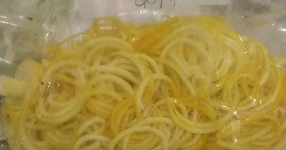 Gluten Free AZ How to Freeze Spiralized Zucchini