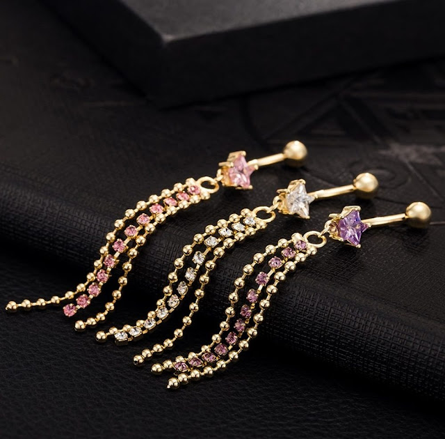 Cute Jewelled Belly Button Rings Cute Jewelled Belly Button Rings