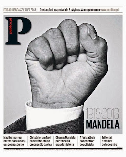 La muerte de Nelson Mandela, en el diario Público