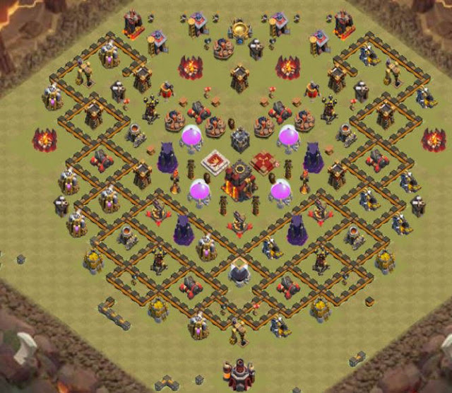 Base Town Hall 10 Clash of Clans War