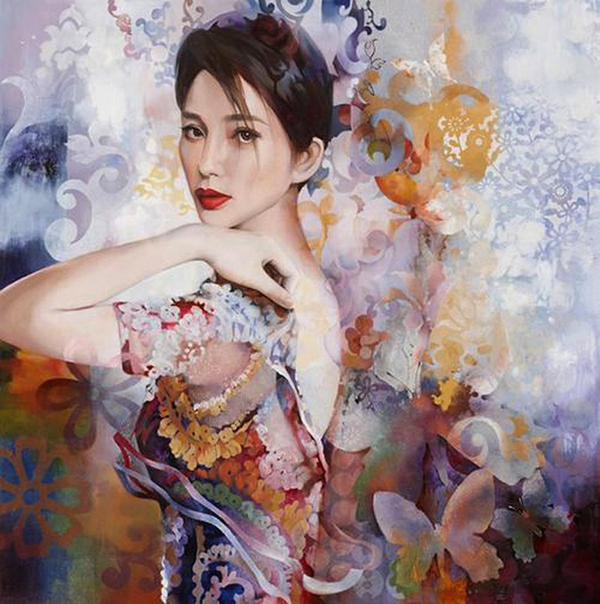 Китайская художница Wendy ng картины