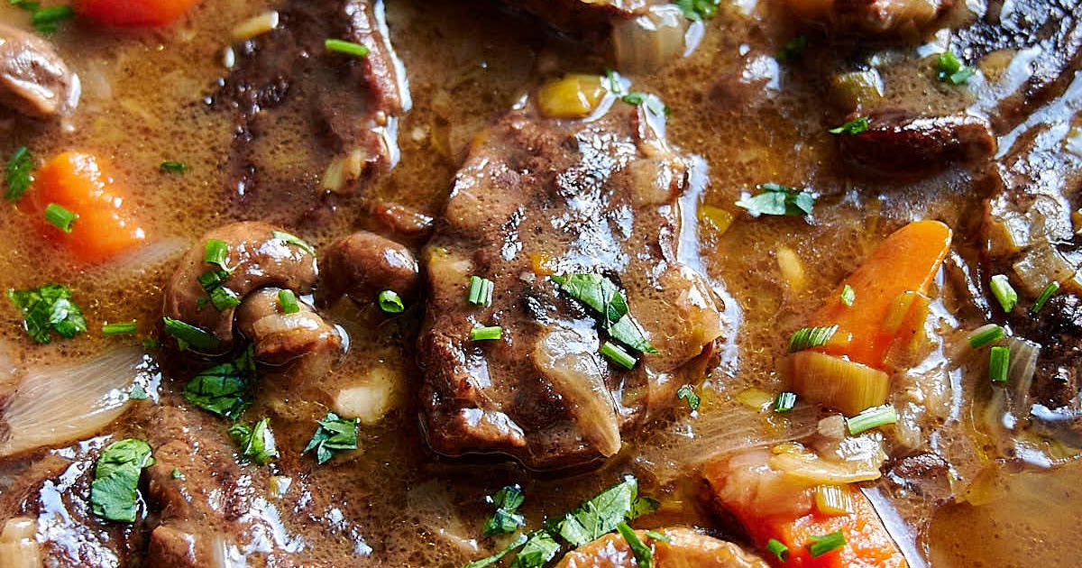 blog 1 Braised Beef with GravyLike Sauce and Vegetables Beef 