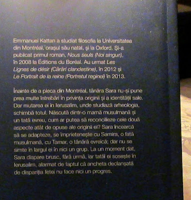 Carari clandestine de Emmanuel Kattan, recenzie