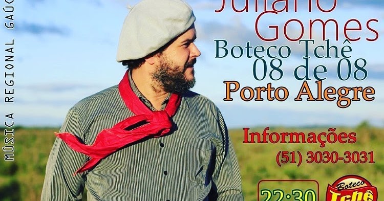 Juliano Gomes No Boteco Tche Em Porto Alegre Rs Prosa Galponeira prosa galponeira