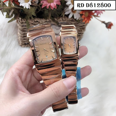 đồng hồ cặp đôi dây đá ceramic RD D812800