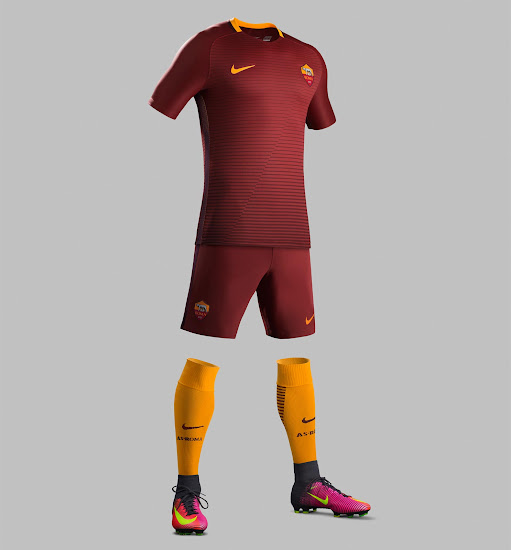 Le nuove maglie. As-roma-16-17-home-kit-7