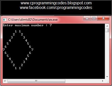 C Programming | Computer | Ms-Excel: How To Design A Number Rhombus ...