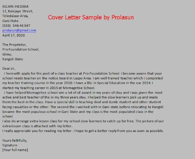 Steps on How to Write Cover Letter | Free Sample of Cover Letter
