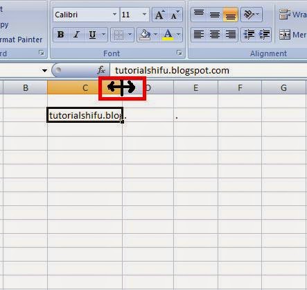 Cara Melebarkan Kolom dan Baris Pada Ms.Office Excel