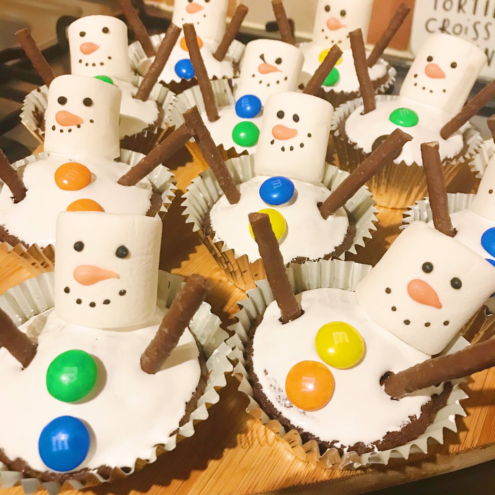 My Festive Snowmen Cupcakes Recipe Food and Other Loves
