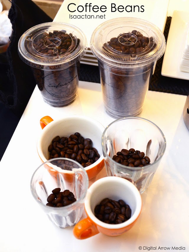 Coffee Beans in the variety of cups offered by Infusion