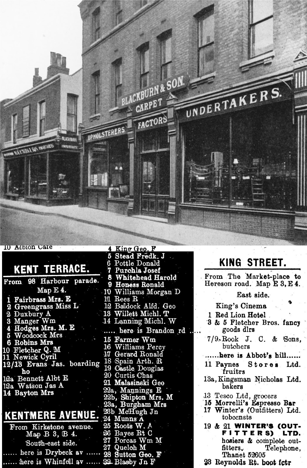 King Street Ramsgate in 1970 and the usual day off ramble