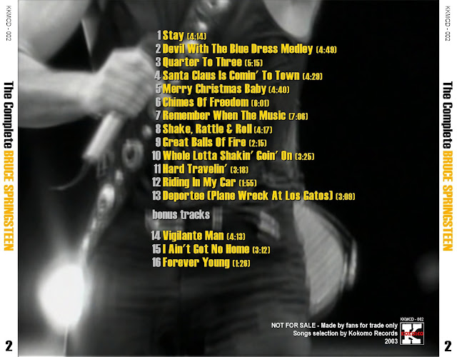 PLUMDUSTY'S PAGE Bruce Springsteen The Complete Kokomo Volume 02