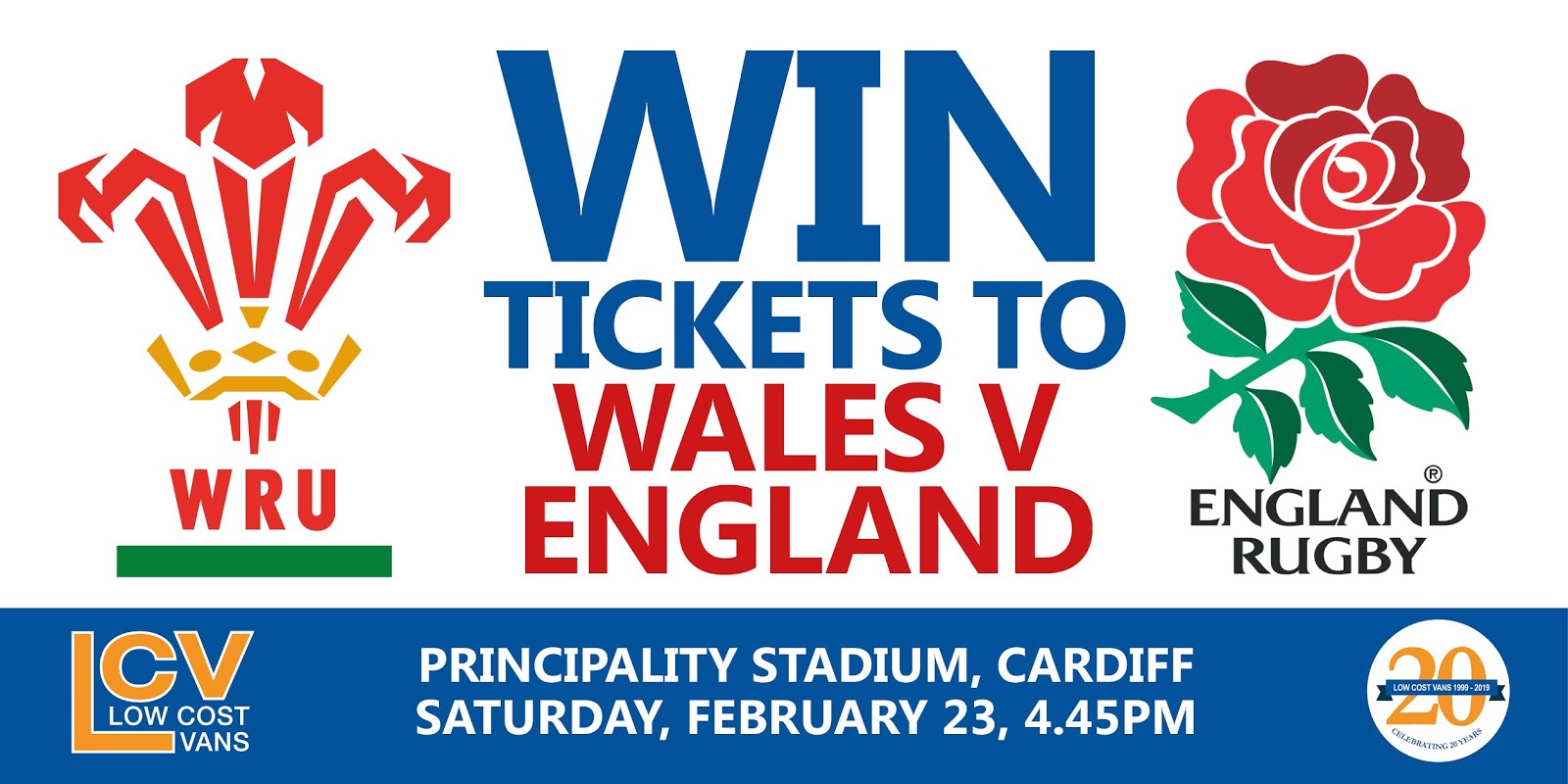 WIN tickets to see Wales v England in the Six Nations 2019