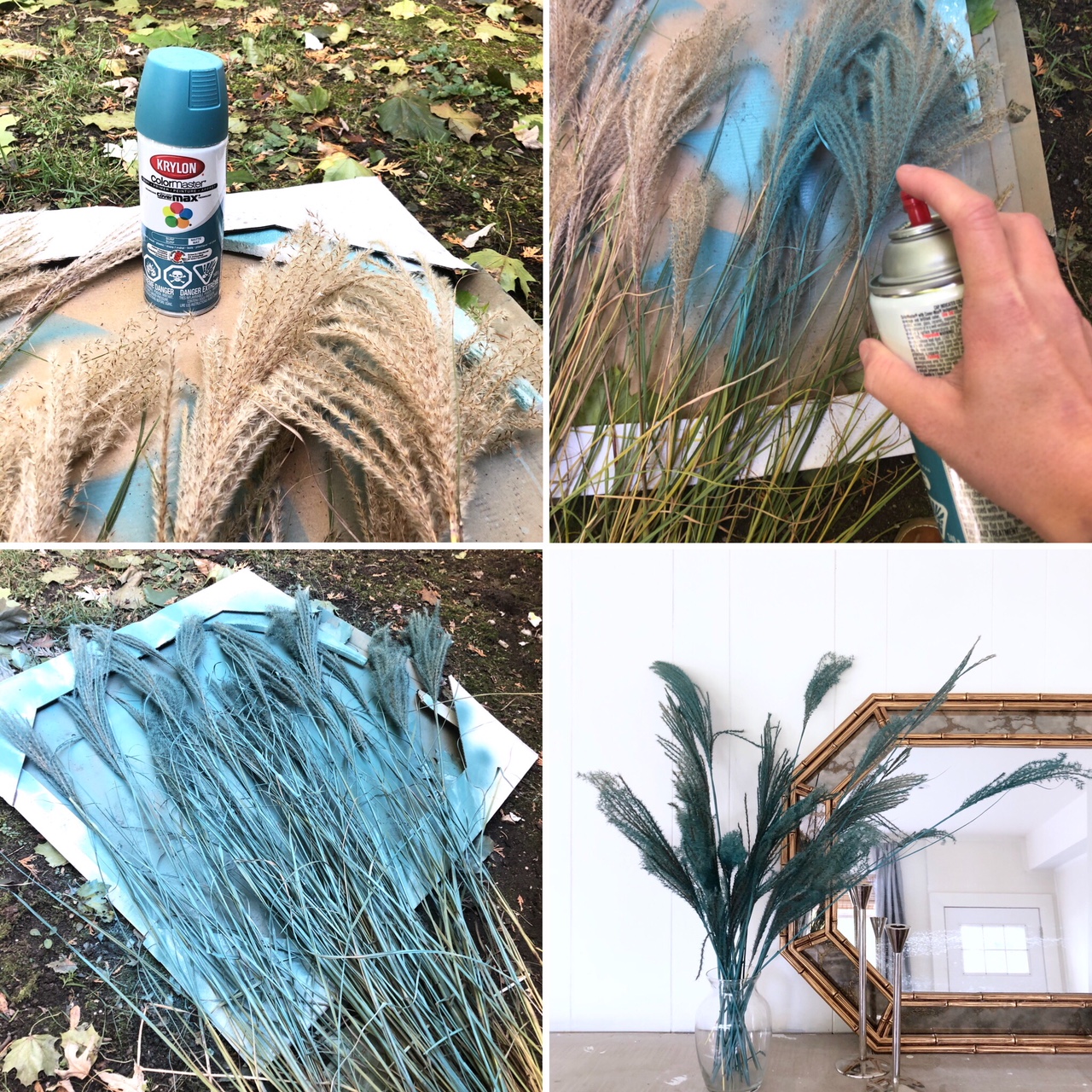 Painted Pampas Grass Decor Harlow & Thistle