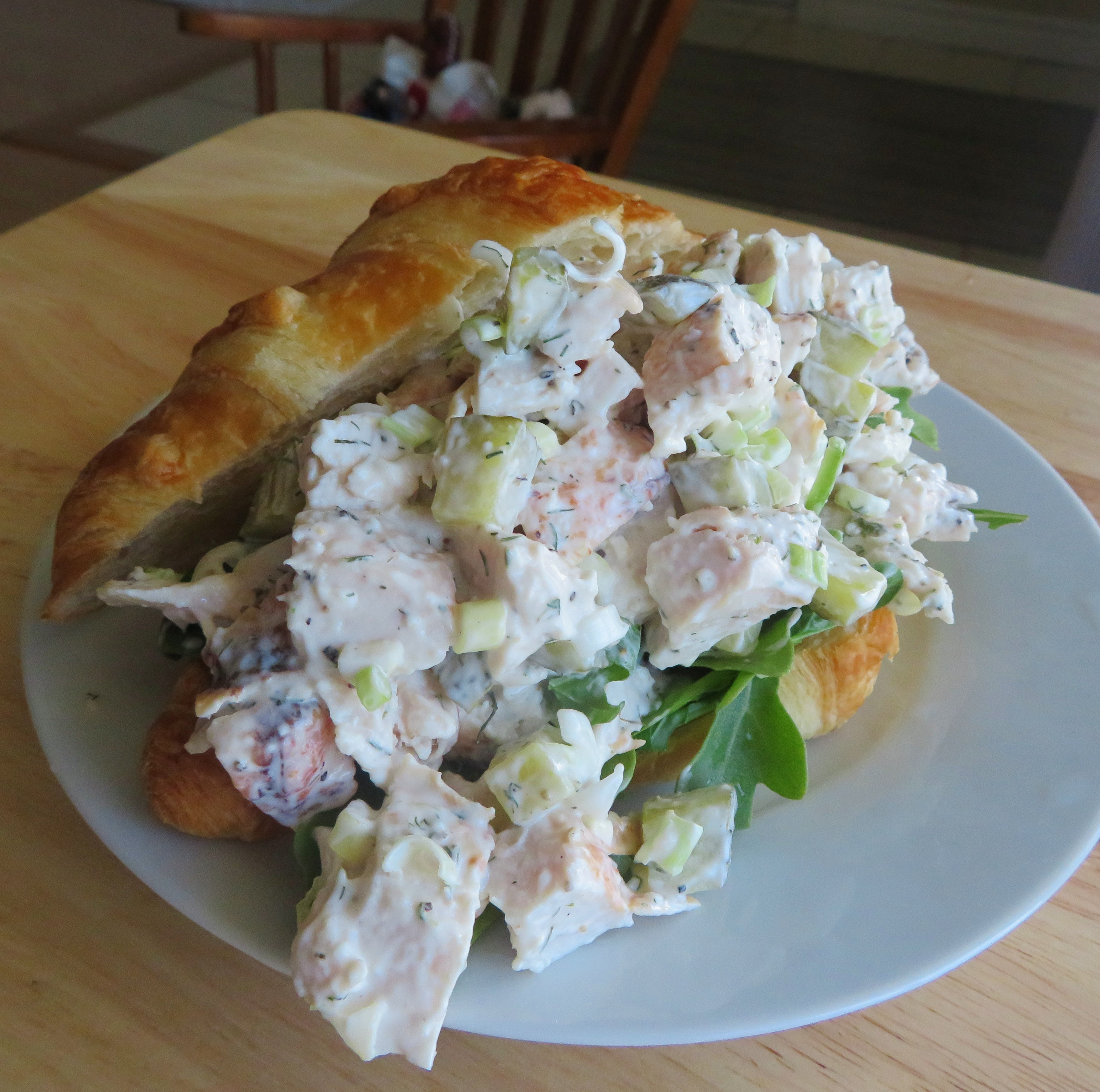 Dill Pickle Chicken Salad Croissants The English Kitchen