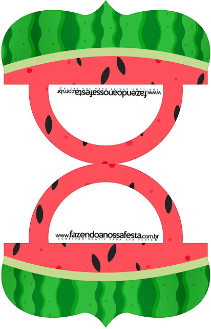 Watermelon Heart: Free Printable Candy Bar Labels.