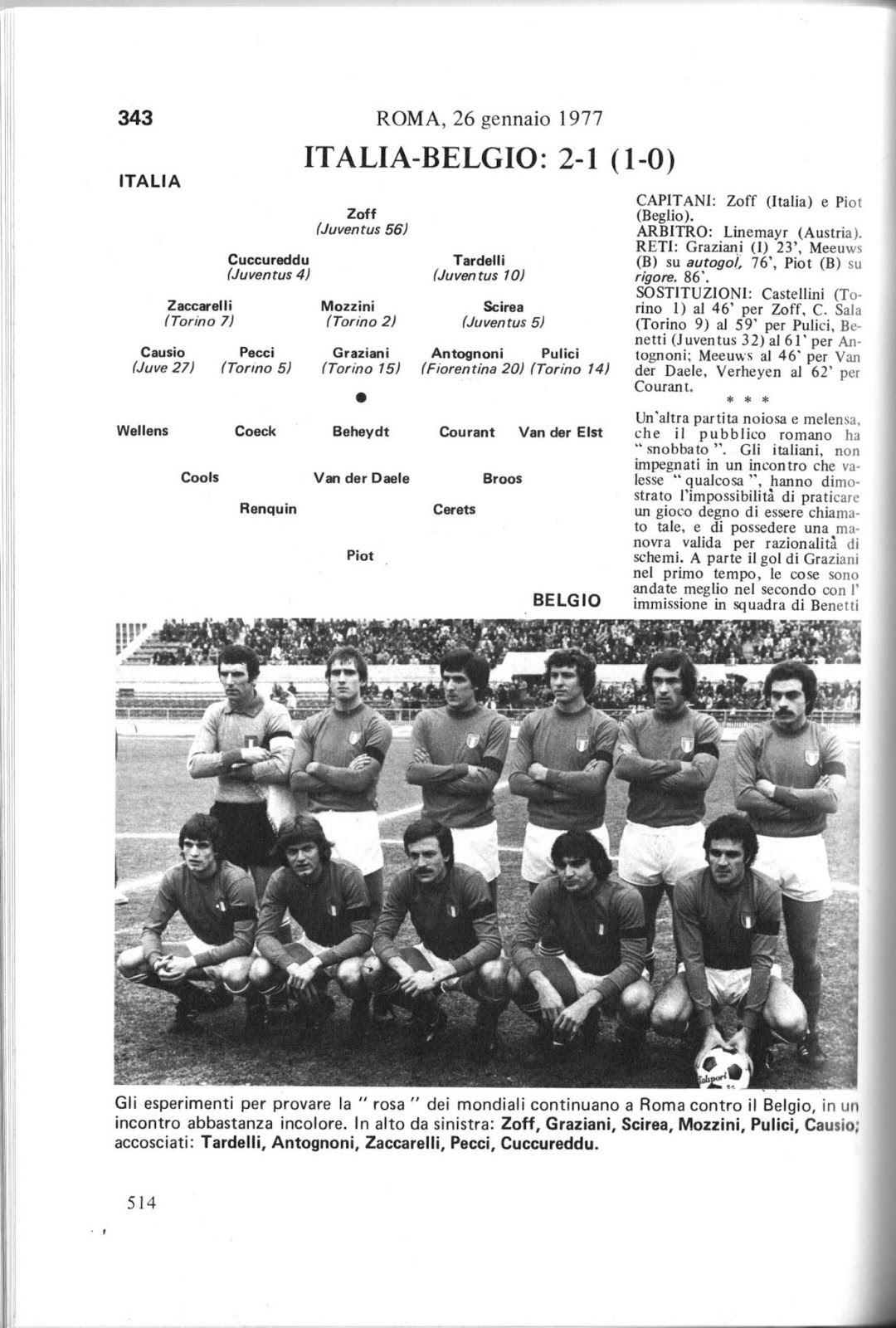 Soccer Nostalgia International Season 1976/ 77, Part 7 (January 1977)