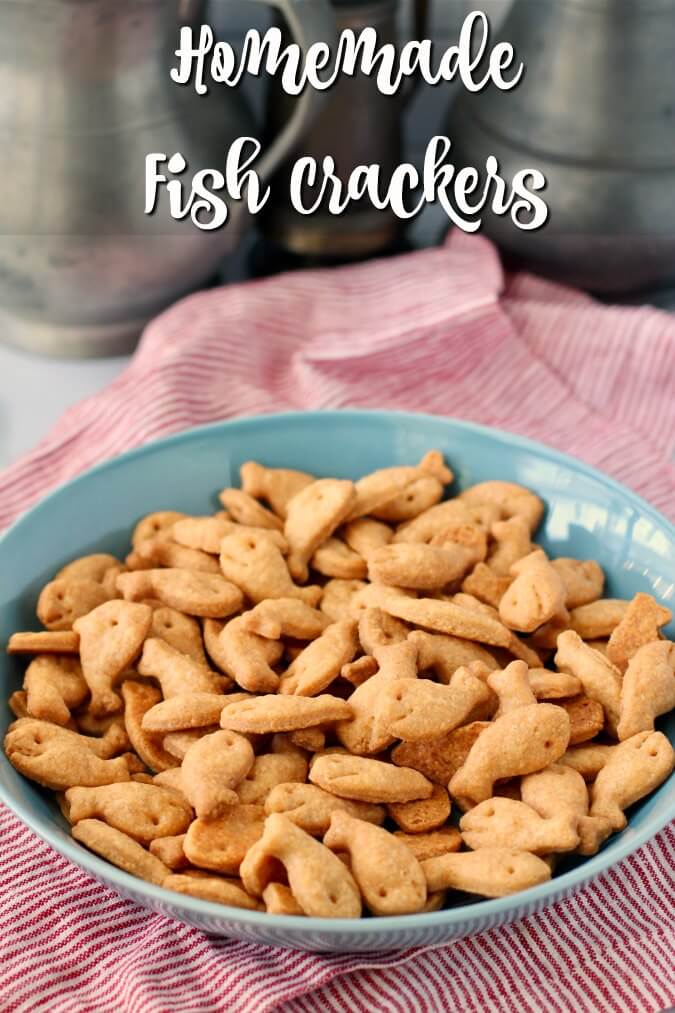 Homemade Fish Crackers with Cheddar and Whole Wheat