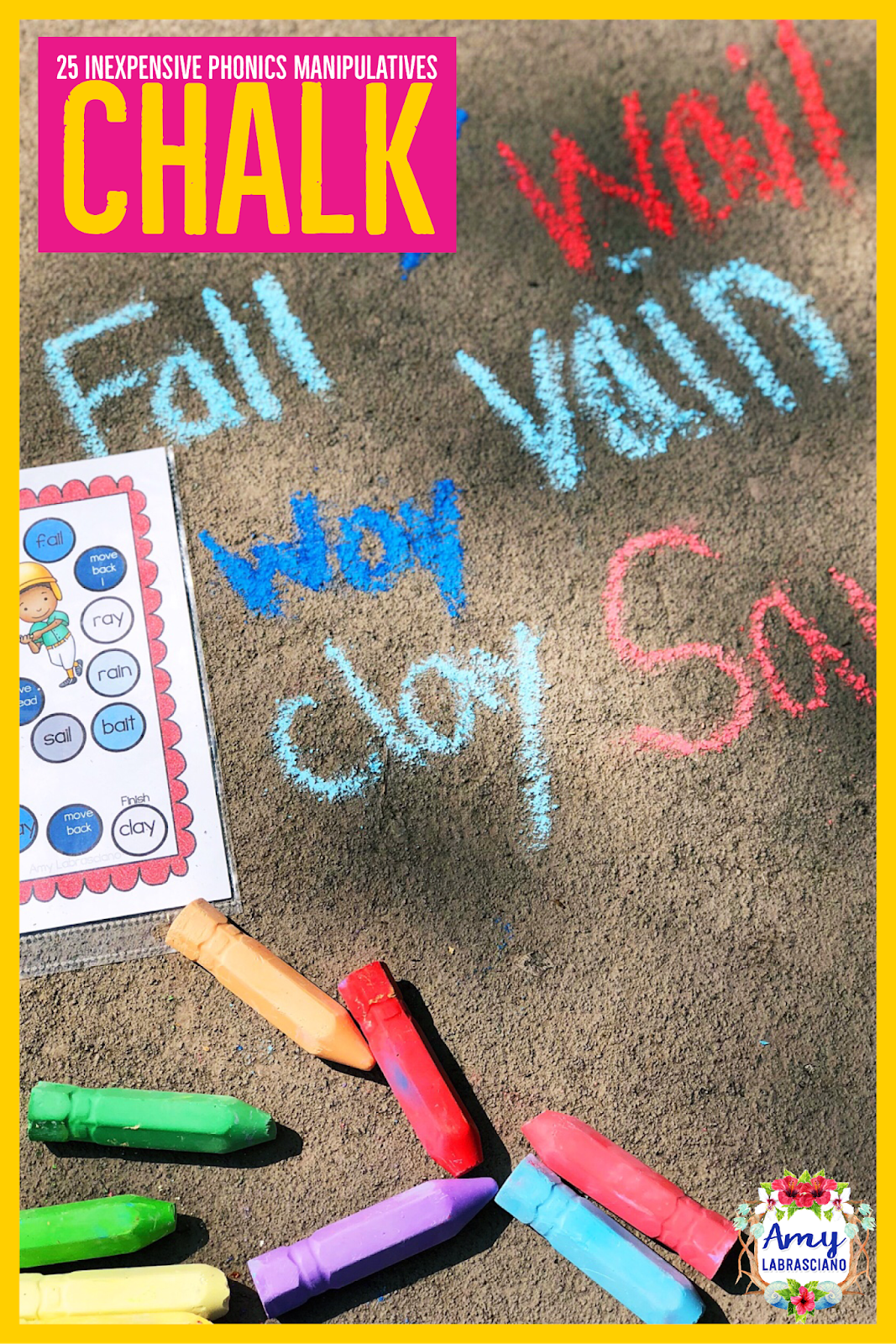 Learning Lessons With Amy Labrasciano: 25 Inexpensive Phonics Manipulatives