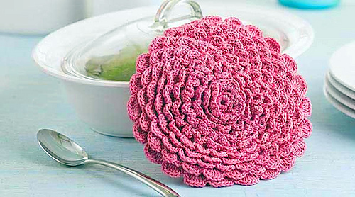 Colorful Crochet Dishcloth pattern