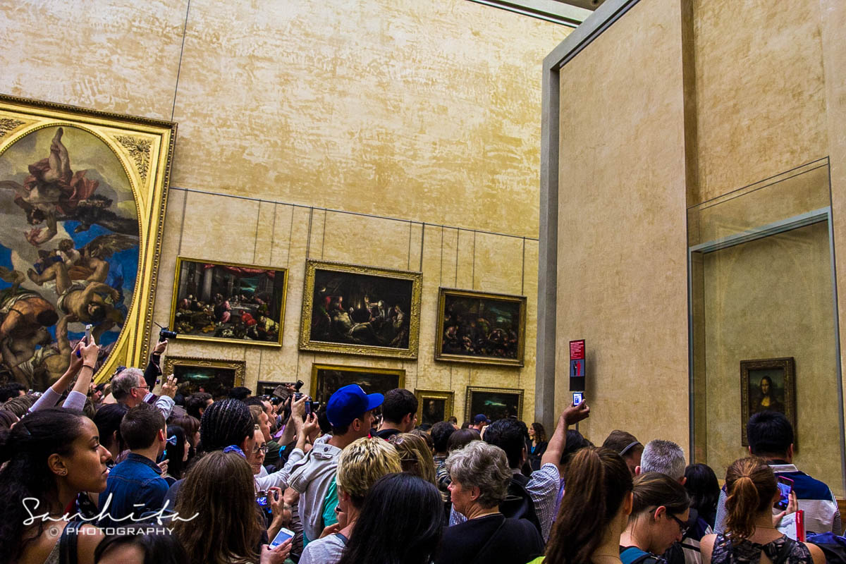 Group of people in an exhibition