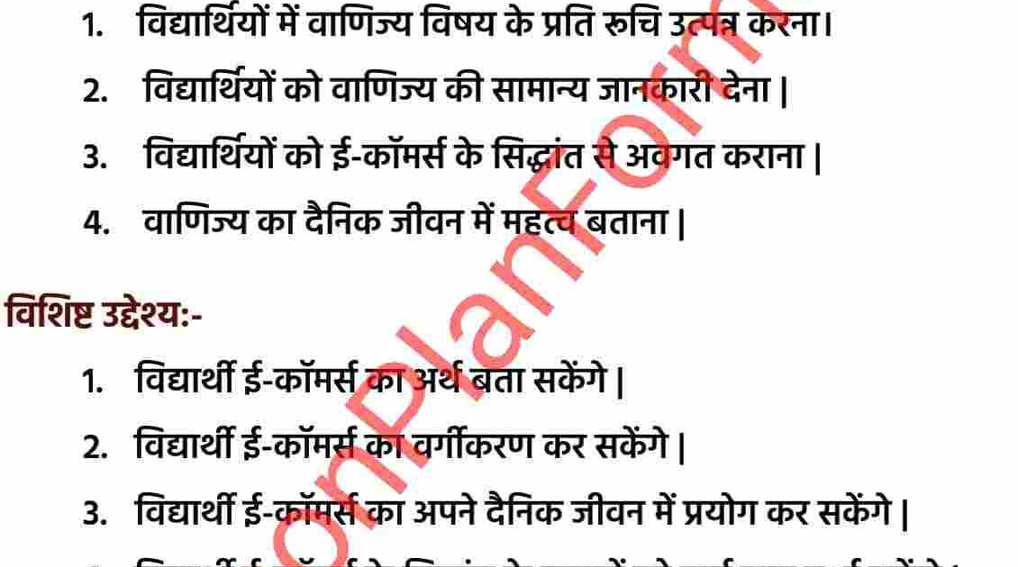E Commerce Lesson Plan In Hindi Business Studies E Commerce Lesson Plan In Hindi Business Studies