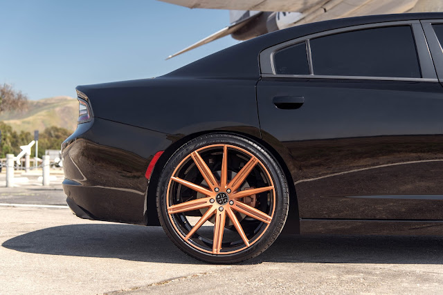2016 Dodge Charger with 22 BD9’s in Penny Copper - Blaque Diamond Wheels