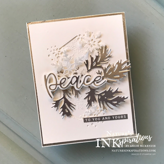By Angie McKenzie for JOSTTT024 Design Team Inspirations; Click READ or VISIT to go to my blog for details! Featuring the Peace & Joy Bundle and So Many Snowflakes Dies from the August-December 2020 Mini Catalog along with the Beautiful Boughs Dies from the 2020-21 Annual Catalog; #cardchallenges #handmadecards #josdesignteaminspiration #josttt024 #decembercardchallenge #snowflakes #boughs #christmascards #peaceandjoystampset #peaceandjoybundle #somanysnowflakesdies #beautifulboughsdies #cardtechniques #craftwithpurpose #christmas
