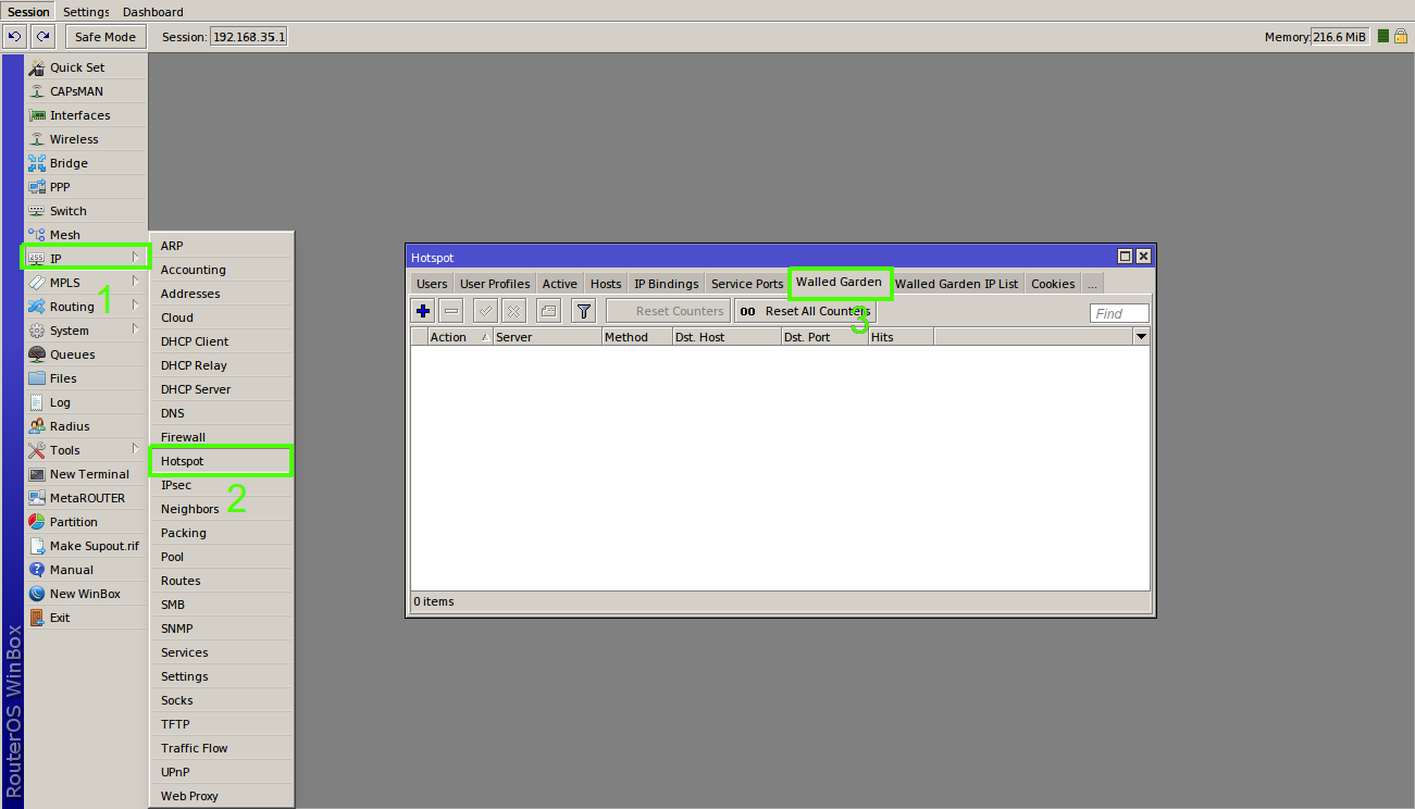 Tutorial Walled Garden di Mikrotik