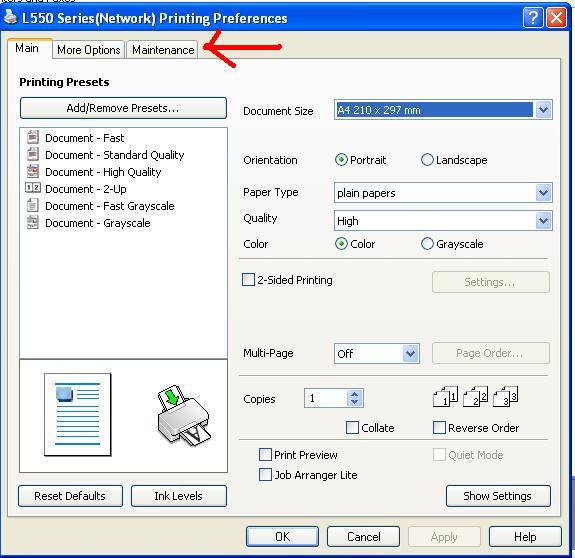 Errors and Solutions How to do Printer Heading Cleaning for Epson