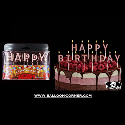 Lilin Ultah Motif HAPPY BIRTHDAY Warna Rose Gold (SON Product) Lilin Ultah Motif HAPPY BIRTHDAY Warna Rose Gold (SON Product)