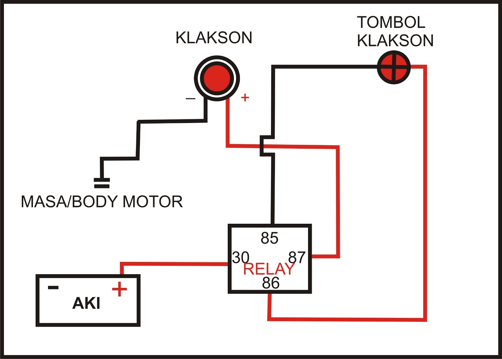Wiring Diagram Relay Klakson