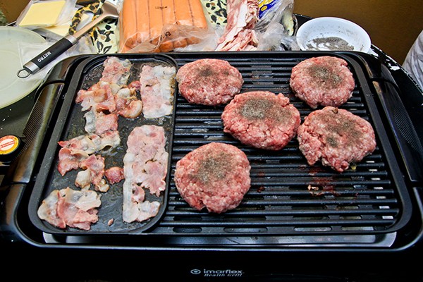 Cooking, Grilling, Burger, Bacon, Old Jack’s Burger™ Trial Night with Friends