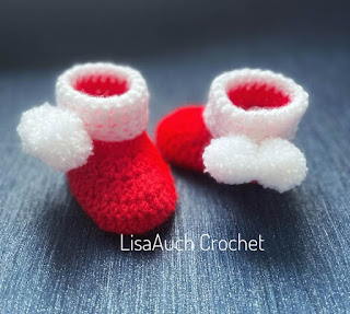 crochet baby booties free pattern