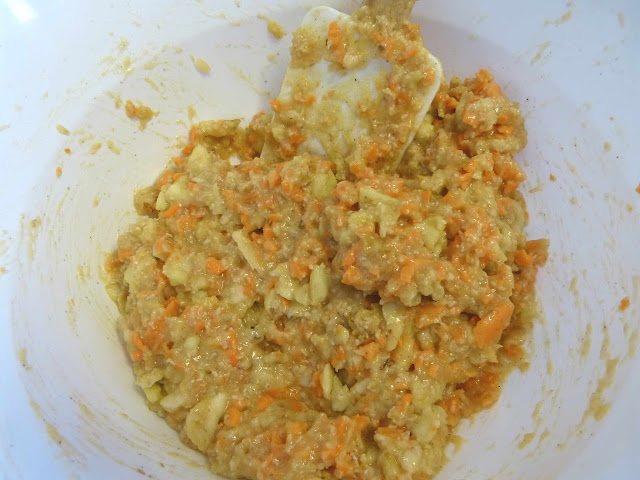ingredientes para muffins de zanahoria