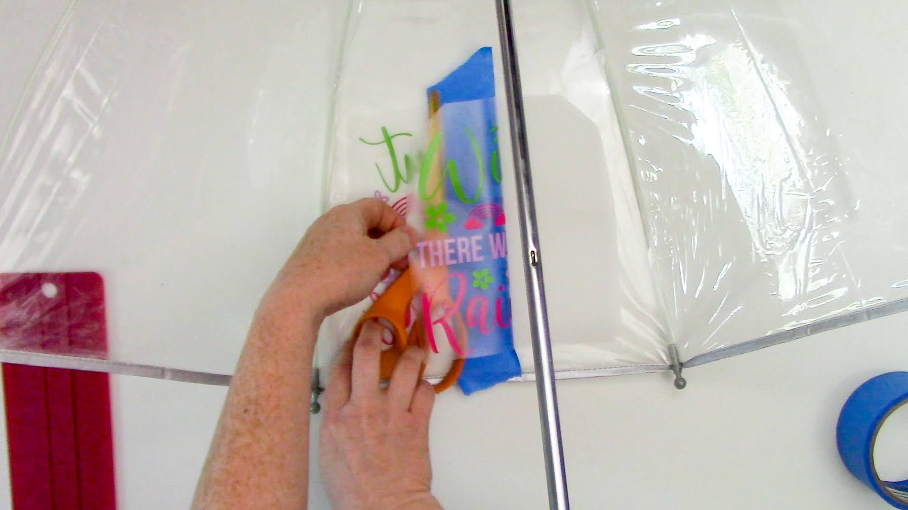 How to Put Vinyl on a Clear Umbrella Silhouette School