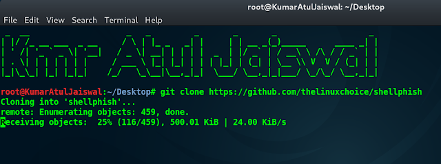 the-linux-choice-shell-phish-kumar-Atul-jaiswal