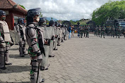 Dandim Jembrana Pimpin Apel Gelar Pasukan TNI Persiapan Pengamanan Pilkada Serentak 2020