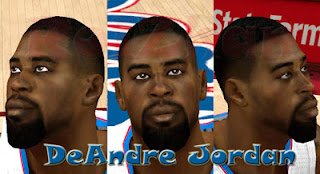 NBA 2K13 DeAndre Jordan Cyber Face Mod