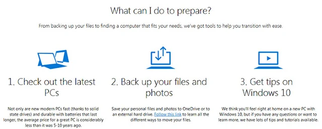 After end of security support for Windows 7 what should you do: eAskme