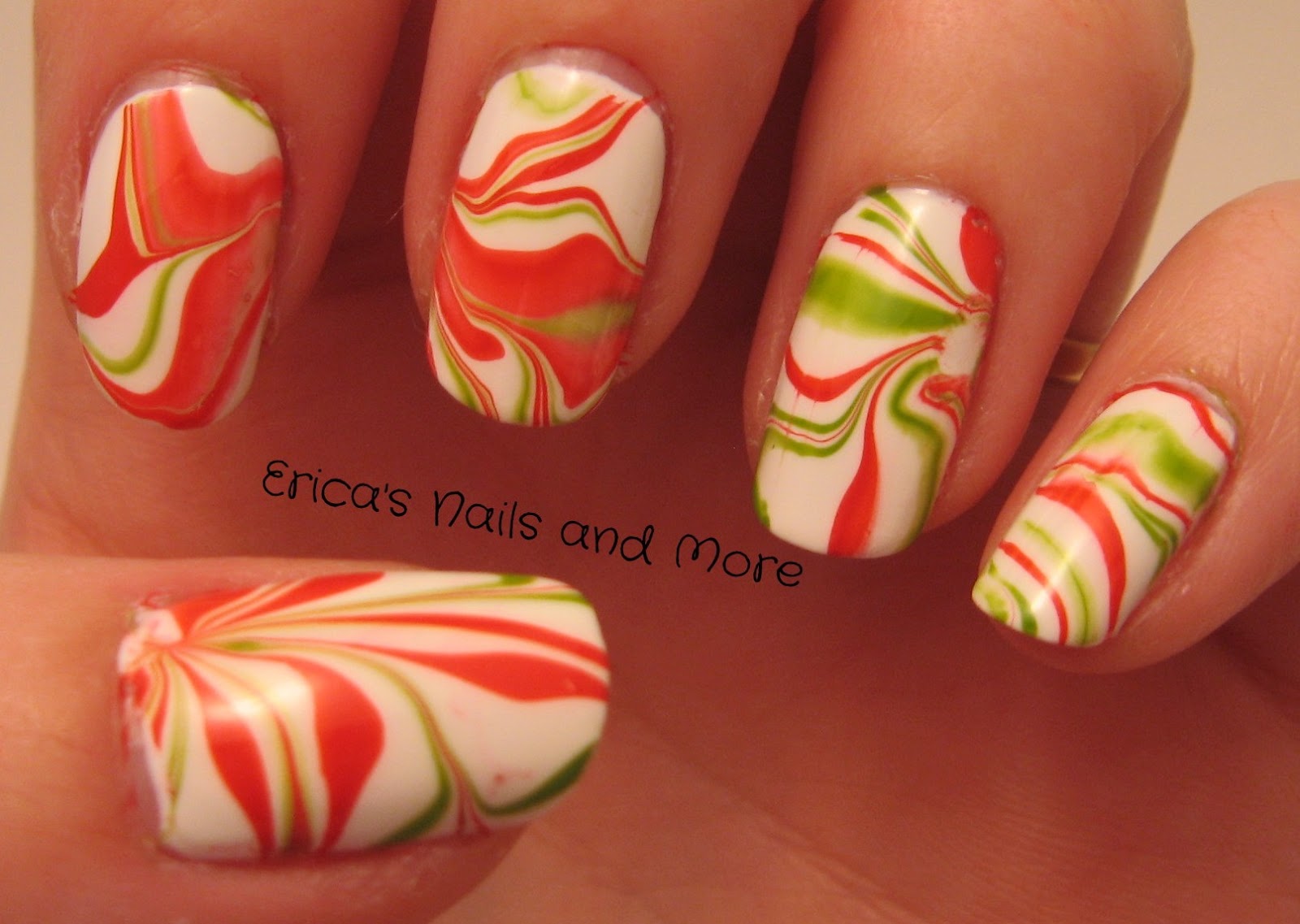 Erica's Nails and More Candy Cane Nails