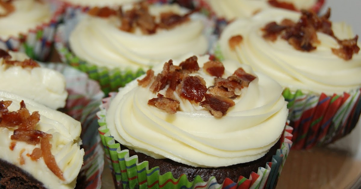 Schoko-Bier Cupcake mit Ahornsirup und karamelisiertem Bacon - monis ...